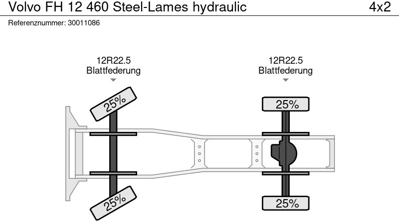 Тягач Volvo FH 12 460 Steel-Lames hydraulic: фото 13