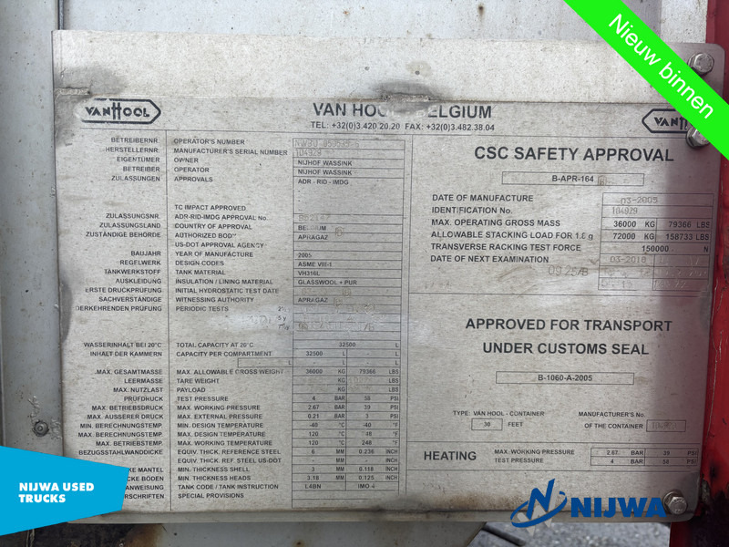 Van Hool 30 FT container Non ADR - Полуприцеп-контейнеровоз/ Сменный кузов: фото 5 Van Hool 30 FT container Non ADR - Полуприцеп-контейнеровоз/ Сменный кузов: фото 5