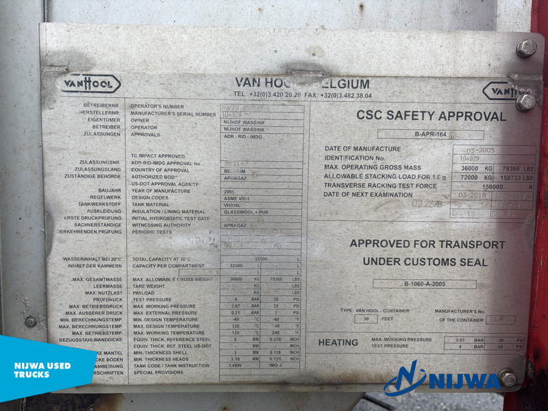 Van Hool 30 FT container Non ADR - Полуприцеп-контейнеровоз/ Сменный кузов: фото 5 Van Hool 30 FT container Non ADR - Полуприцеп-контейнеровоз/ Сменный кузов: фото 5