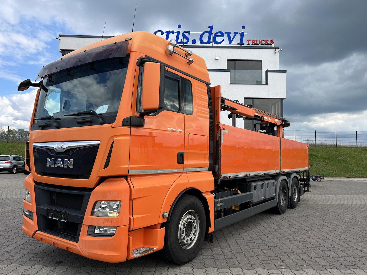 MAN TGX 26.480 6x2 Atlas 145.2 Kran Baustoff AHK - Грузовик бортовой/ Платформа, Автоманипулятор: фото 1 MAN TGX 26.480 6x2 Atlas 145.2 Kran Baustoff AHK - Грузовик бортовой/ Платформа, Автоманипулятор: фото 1