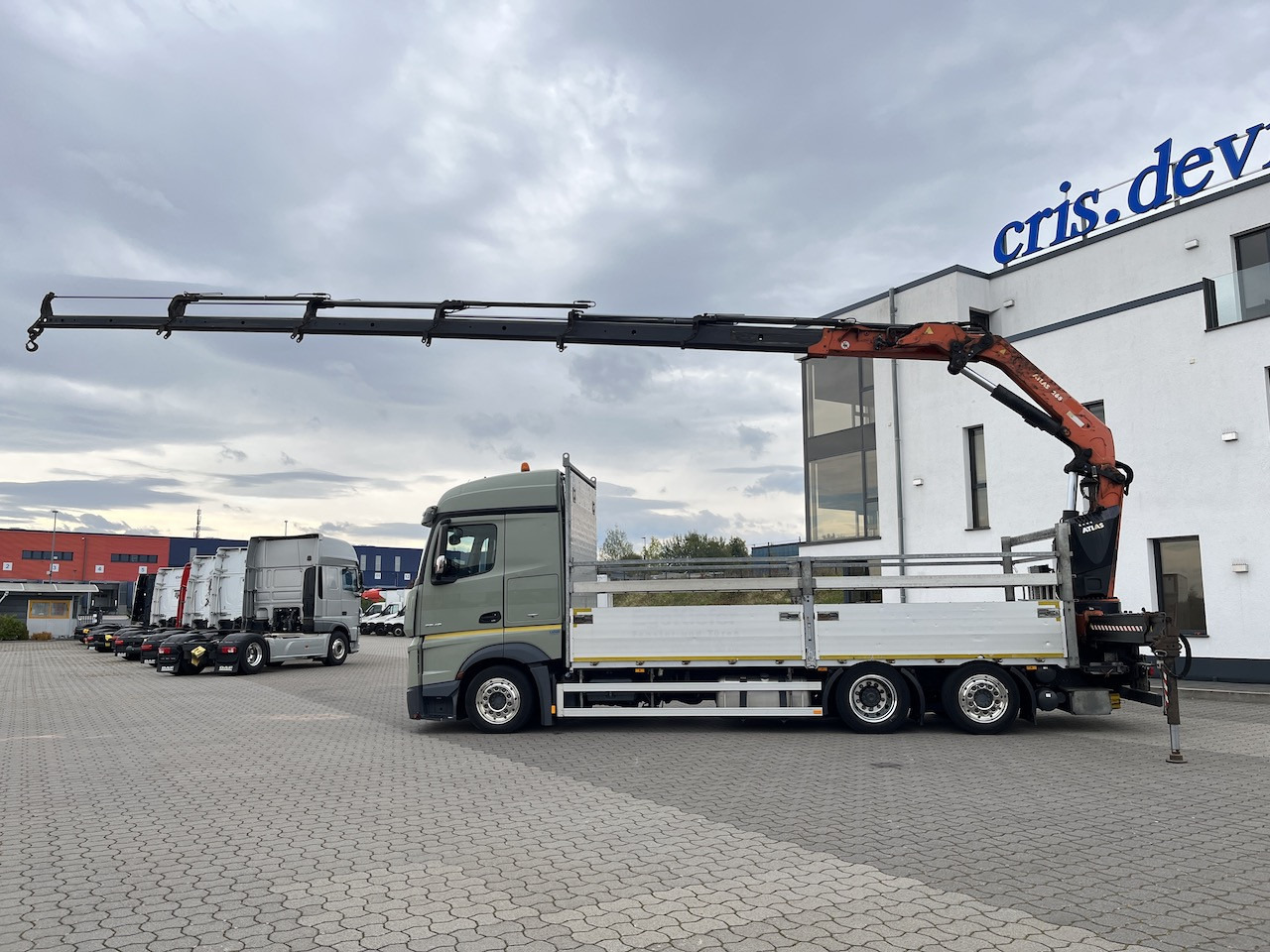 Автоманипулятор, Грузовик бортовой/ Платформа Mercedes-Benz Actros 2545 6x2  Atlas 265-A6   Lenk- Liftachse: фото 14