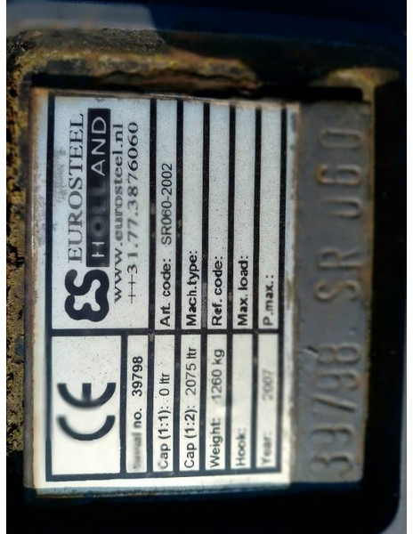 Eurosteel Puinriek SW2000 - Ковш для Строительной техники: фото 4 Eurosteel Puinriek SW2000 - Ковш для Строительной техники: фото 4