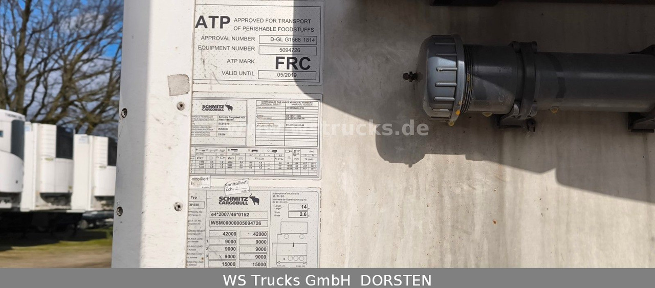 Полуприцеп-рефрижератор Schmitz Cargobull SKO 24 Kühlauflieger Vector 1550 Strom/Diesel: фото 7 Полуприцеп-рефрижератор Schmitz Cargobull SKO 24 Kühlauflieger Vector 1550 Strom/Diesel: фото 7