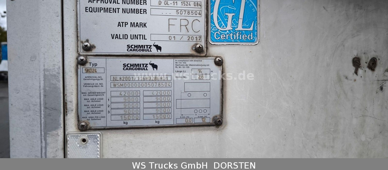 Schmitz Cargobull SKO 24 Kühlauflieger | Vector 1850 MT | LBW - Полуприцеп-рефрижератор: фото 4 Schmitz Cargobull SKO 24 Kühlauflieger | Vector 1850 MT | LBW - Полуприцеп-рефрижератор: фото 4