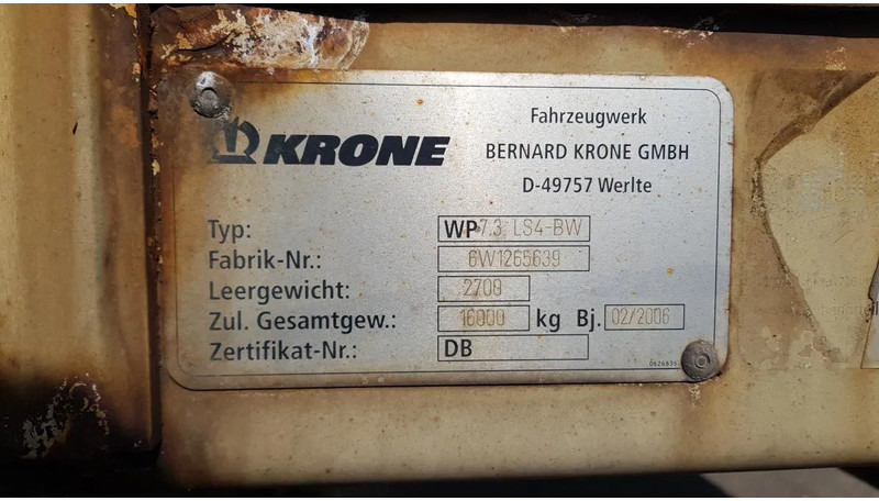 Новый Тентованный кузов Krone 2 x 7,45m XL12642 Wechselbrücken Planen 2 x 7,45m XL12642 Wechselbrücken Planen: фото 6