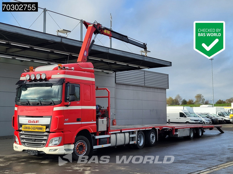DAF XF 440 XF 6X2 NL-Truck Transporter APK HMF 900-K2 crane Winch Lift-Lenkachse Euro 6 - Грузовик бортовой/ Платформа, Автоманипулятор: фото 1 DAF XF 440 XF 6X2 NL-Truck Transporter APK HMF 900-K2 crane Winch Lift-Lenkachse Euro 6 - Грузовик бортовой/ Платформа, Автоманипулятор: фото 1