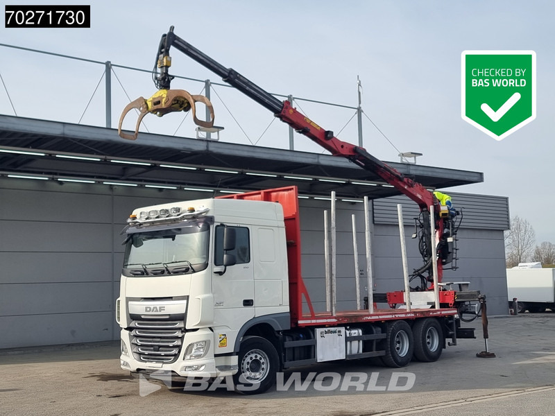DAF XF 510 6X4 Jonsered Z-Crane SC ACC Retarder Euro 6 - Лесовоз, Автоманипулятор: фото 1 DAF XF 510 6X4 Jonsered Z-Crane SC ACC Retarder Euro 6 - Лесовоз, Автоманипулятор: фото 1
