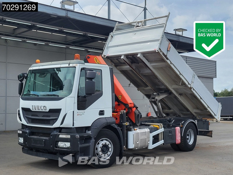 Iveco Stralis 310 4X2 Palfinger PK14002EH Crane Tipper Full Steel Automatic Euro 6 - Самосвал, Автоманипулятор: фото 1 Iveco Stralis 310 4X2 Palfinger PK14002EH Crane Tipper Full Steel Automatic Euro 6 - Самосвал, Автоманипулятор: фото 1