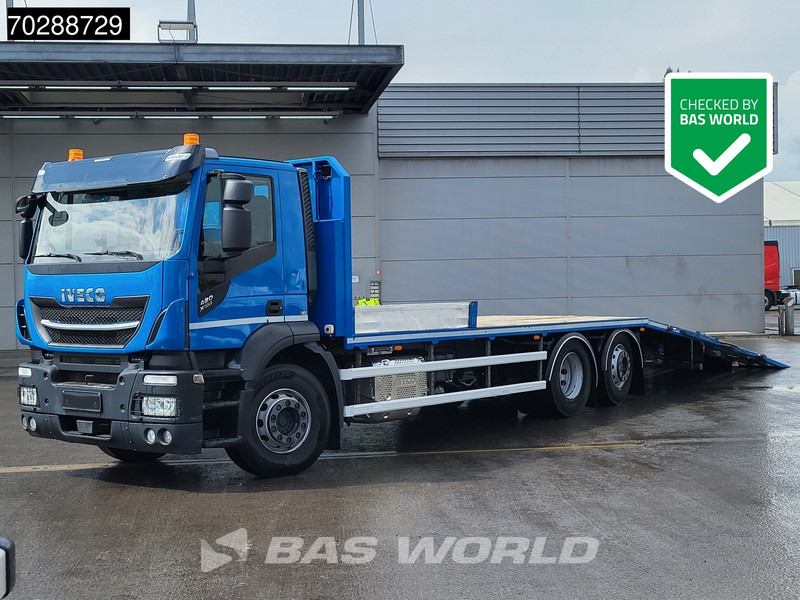 Iveco X-Way 420 6X2 Machine transporter Hydraulic Ramp Winch Lift+steering axle ACC Euro 6 - Автовоз: фото 1 Iveco X-Way 420 6X2 Machine transporter Hydraulic Ramp Winch Lift+steering axle ACC Euro 6 - Автовоз: фото 1