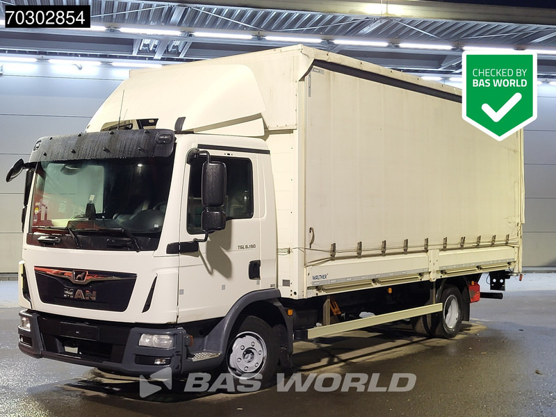 MAN TGL 8.190 TGL 4X2 8tonner Curtainsider Ladebordwand Manual Euro 6 - Тентованный грузовик: фото 1 MAN TGL 8.190 TGL 4X2 8tonner Curtainsider Ladebordwand Manual Euro 6 - Тентованный грузовик: фото 1