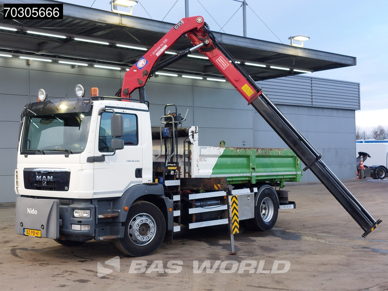 Самосвал, Автоманипулятор MAN TGM 18.290 4X2 HMF1035-K2 Crane Kran 6m3 3-side tipper Automatic Euro 5: фото 6