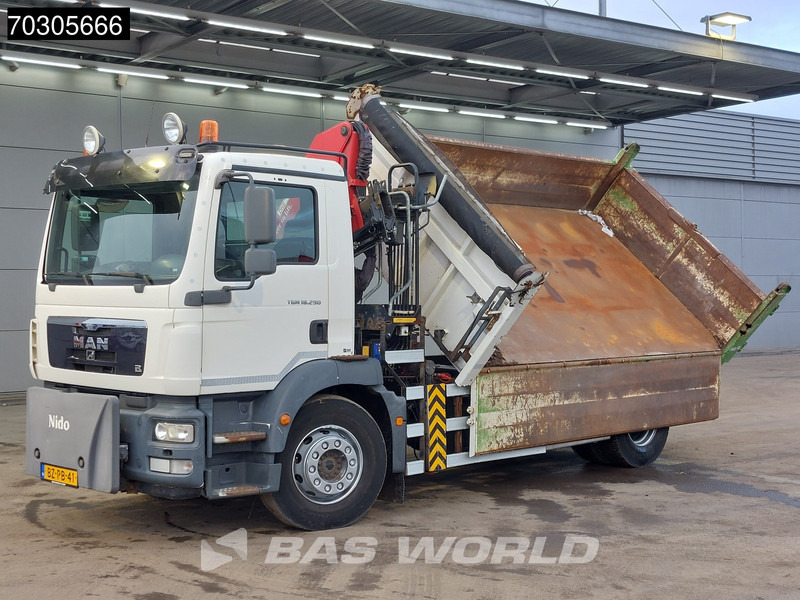 Самосвал, Автоманипулятор MAN TGM 18.290 4X2 HMF1035-K2 Crane Kran 6m3 3-side tipper Automatic Euro 5: фото 11