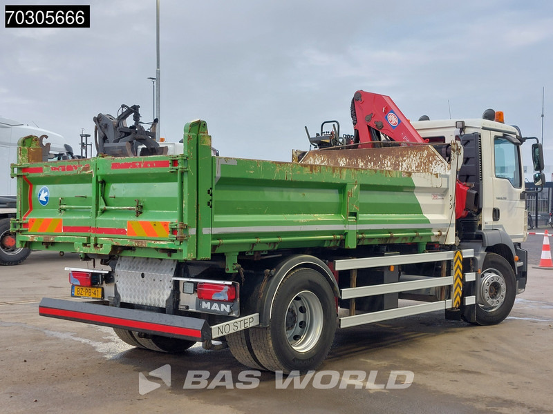 Самосвал, Автоманипулятор MAN TGM 18.290 4X2 HMF1035-K2 Crane Kran 6m3 3-side tipper Automatic Euro 5: фото 16