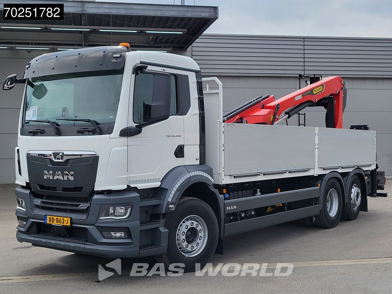 MAN TGS 26.440 6X2 NEW NL-Truck Palfinger PK 20.501 L TEC3 Kran Crane Baustoff Euro 6 - Грузовик бортовой/ Платформа, Автоманипулятор: фото 1 MAN TGS 26.440 6X2 NEW NL-Truck Palfinger PK 20.501 L TEC3 Kran Crane Baustoff Euro 6 - Грузовик бортовой/ Платформа, Автоманипулятор: фото 1