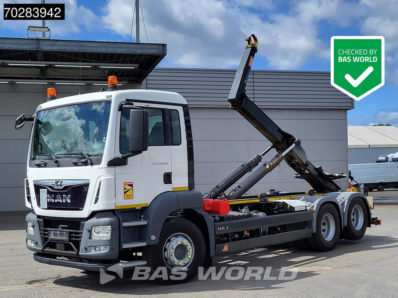 MAN TGX 28.460 6X2 20tons Marrel hooklift Lift axle Automatic Euro 6 - Крюковой мультилифт: фото 1 MAN TGX 28.460 6X2 20tons Marrel hooklift Lift axle Automatic Euro 6 - Крюковой мультилифт: фото 1