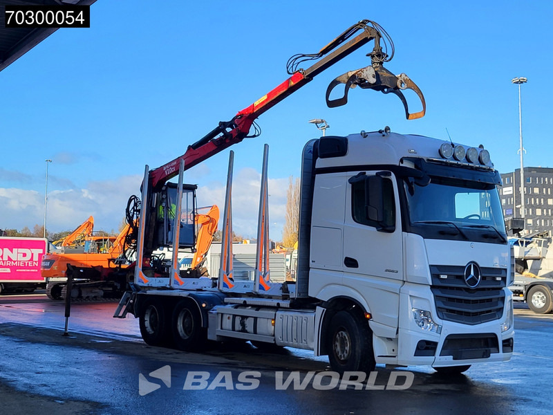Mercedes-Benz Actros 2663 Actros 6X4 Timber truck FTG V10CX.81 wood crane Big-Axle Automatic Euro 6 - Лесовоз, Автоманипулятор: фото 3 Mercedes-Benz Actros 2663 Actros 6X4 Timber truck FTG V10CX.81 wood crane Big-Axle Automatic Euro 6 - Лесовоз, Автоманипулятор: фото 3