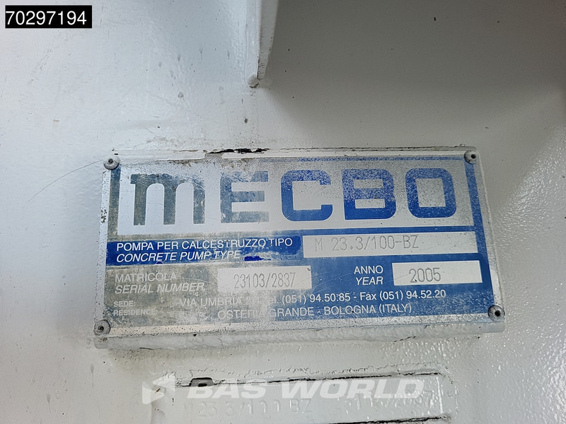 Автобетононасос Mercedes-Benz Actros 3236 8X4 Mecbo M 23.3/100-BZ PUMI Big-Axle Steelsuspension 3-Pedals Euro 3: фото 15
