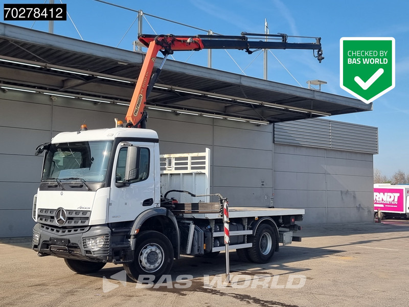 Mercedes-Benz Arocs 1830 4X2 Palfinger PK12.002 EH B Remote Full Steel Big-Axle Euro 6 - Грузовик бортовой/ Платформа, Автоманипулятор: фото 1 Mercedes-Benz Arocs 1830 4X2 Palfinger PK12.002 EH B Remote Full Steel Big-Axle Euro 6 - Грузовик бортовой/ Платформа, Автоманипулятор: фото 1