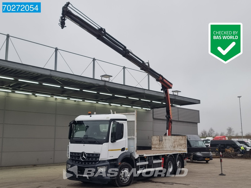 Mercedes-Benz Arocs 2536 6X2 Palfinger PK 16002 Crane Lenkasche Euro 6 - Грузовик бортовой/ Платформа, Автоманипулятор: фото 1 Mercedes-Benz Arocs 2536 6X2 Palfinger PK 16002 Crane Lenkasche Euro 6 - Грузовик бортовой/ Платформа, Автоманипулятор: фото 1