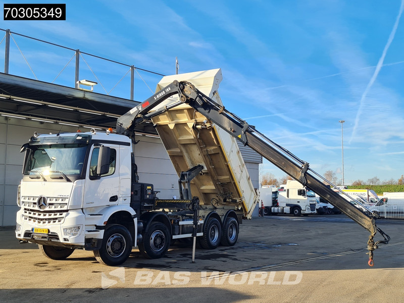 Mercedes-Benz Arocs 3240 8X4 HIAB X-HIDUO 188 E-2 Kran Crane 3-side tipper Big-Axle Euro 6 - Самосвал, Автоманипулятор: фото 3 Mercedes-Benz Arocs 3240 8X4 HIAB X-HIDUO 188 E-2 Kran Crane 3-side tipper Big-Axle Euro 6 - Самосвал, Автоманипулятор: фото 3