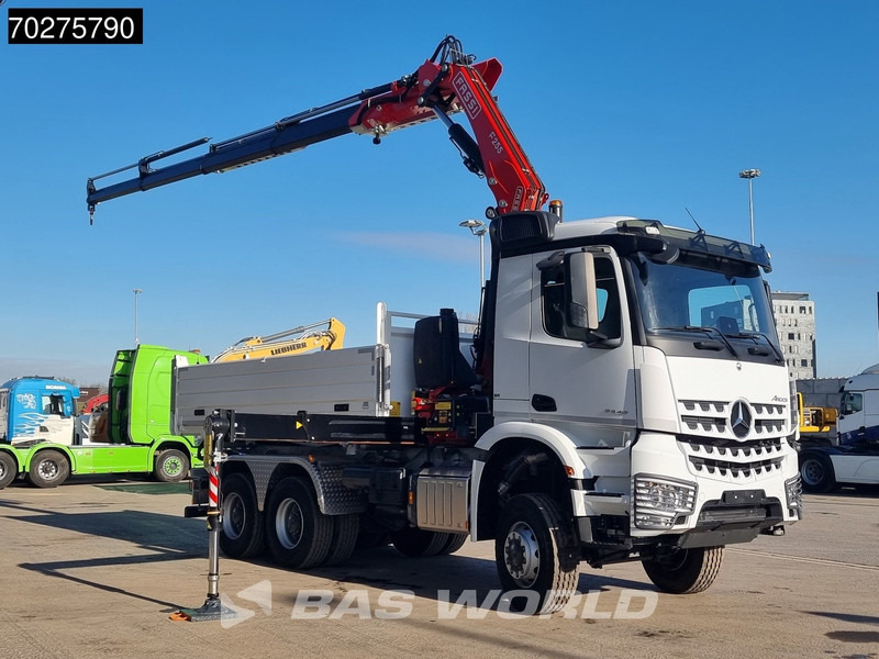 Mercedes-Benz Arocs 3348 6X6 Full Steel Retarder Fassi 25T/M Crane Kran Euro 6 - Самосвал, Автоманипулятор: фото 3 Mercedes-Benz Arocs 3348 6X6 Full Steel Retarder Fassi 25T/M Crane Kran Euro 6 - Самосвал, Автоманипулятор: фото 3