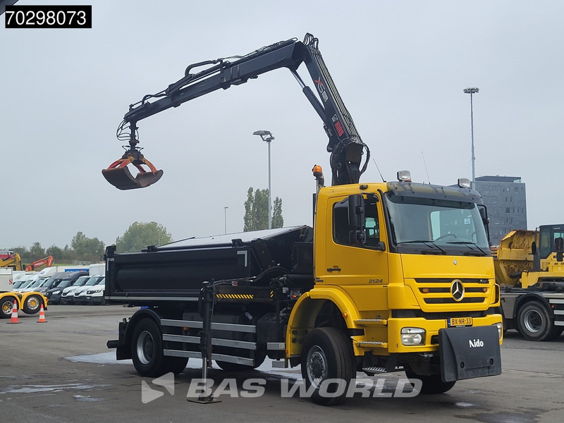 Mercedes-Benz Axor 2124 Axor 4X4 HIAB 122 B-2 HIDUO Crane Tipper Full Steel Big-Axle Euro 5 - Самосвал, Автоманипулятор: фото 3 Mercedes-Benz Axor 2124 Axor 4X4 HIAB 122 B-2 HIDUO Crane Tipper Full Steel Big-Axle Euro 5 - Самосвал, Автоманипулятор: фото 3