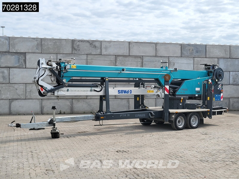 Paus PTK31 2 axles 661 Betriebsstun. 31meter Aanhangerkraan op 3500kg - Прицеп бортовой/ Платформа: фото 1 Paus PTK31 2 axles 661 Betriebsstun. 31meter Aanhangerkraan op 3500kg - Прицеп бортовой/ Платформа: фото 1
