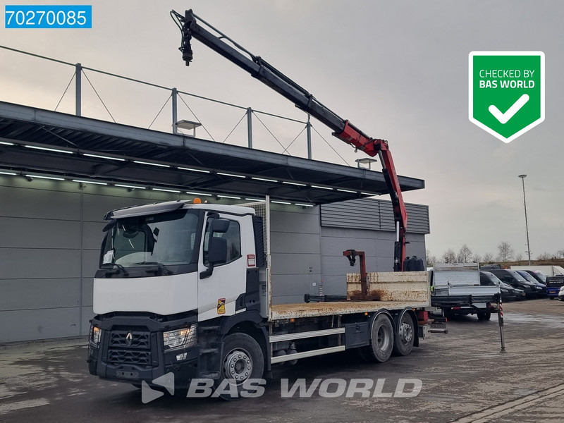 Renault C 380 6X2 Fassi F155A.0.23 E-ACTIVE Remote Control Euro 6 - Грузовик бортовой/ Платформа, Автоманипулятор: фото 1 Renault C 380 6X2 Fassi F155A.0.23 E-ACTIVE Remote Control Euro 6 - Грузовик бортовой/ Платформа, Автоманипулятор: фото 1