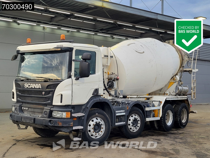 Scania P410 8X4 9m3 Liebherr HTM 904 FL mixer Steelsuspension Automatic Euro 6 - Автобетоносмеситель: фото 1 Scania P410 8X4 9m3 Liebherr HTM 904 FL mixer Steelsuspension Automatic Euro 6 - Автобетоносмеситель: фото 1