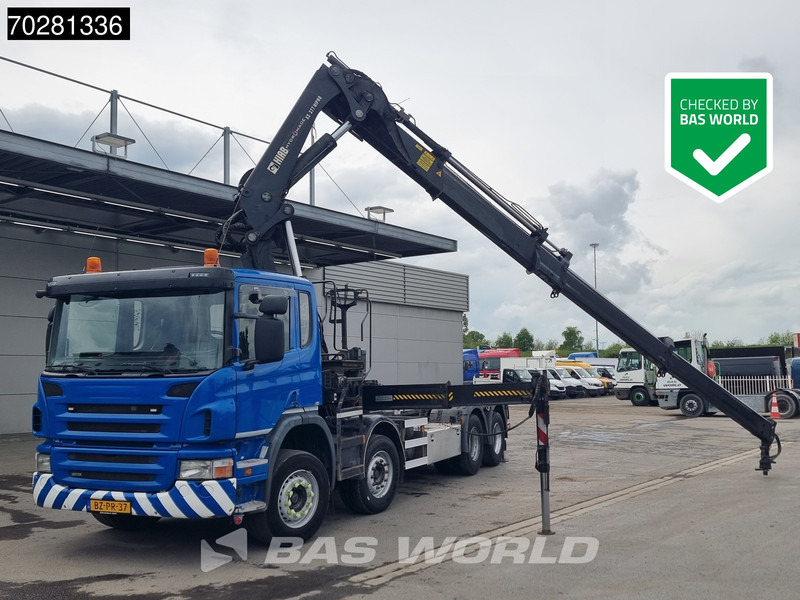 Scania P420 8X2 NL-Truck Hiab 377EP-4 Hipro Kran + Transcom TRC28S Euro 5 - Крюковой мультилифт, Автоманипулятор: фото 1 Scania P420 8X2 NL-Truck Hiab 377EP-4 Hipro Kran + Transcom TRC28S Euro 5 - Крюковой мультилифт, Автоманипулятор: фото 1