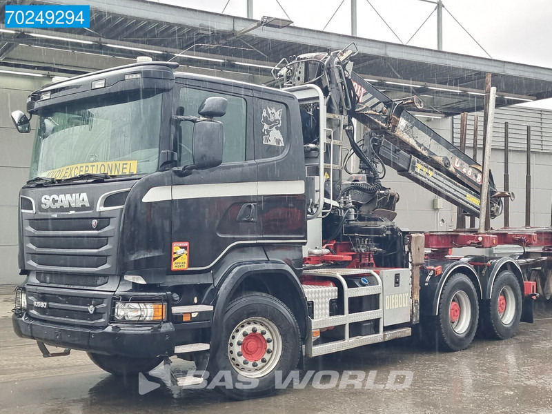 Scania R580 6X4 Holz Kran Diebolt D28 Full-Steell Extentable Trailer - Лесовоз, Автоманипулятор: фото 5 Scania R580 6X4 Holz Kran Diebolt D28 Full-Steell Extentable Trailer - Лесовоз, Автоманипулятор: фото 5