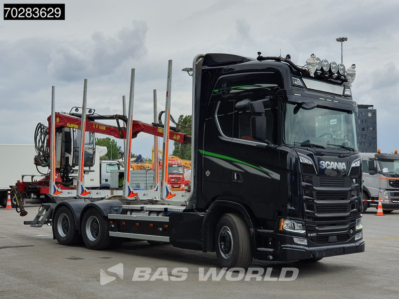 Лесовоз, Автоманипулятор Scania S650 S 6X4 Tajfun LIV100K Kran Holztransport Retarder 3-Pedals Euro 6: фото 15