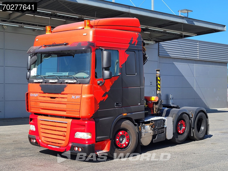 Тягач DAF XF 410 XF 6X2 Hydraulik Lift+Lenkachse Kran Palfinger PK20002 Euro 5: фото 9