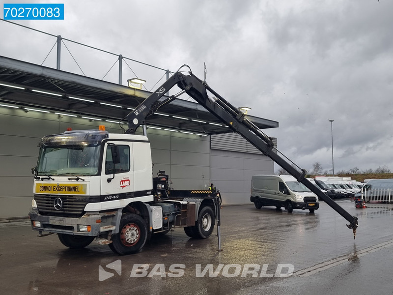 Тягач Mercedes-Benz Actros 2040 Actros 4X4 Manual 4x4 Big-Axle Full-Steel Hiab 1660-5 Kran 4x Stabilizers: фото 5