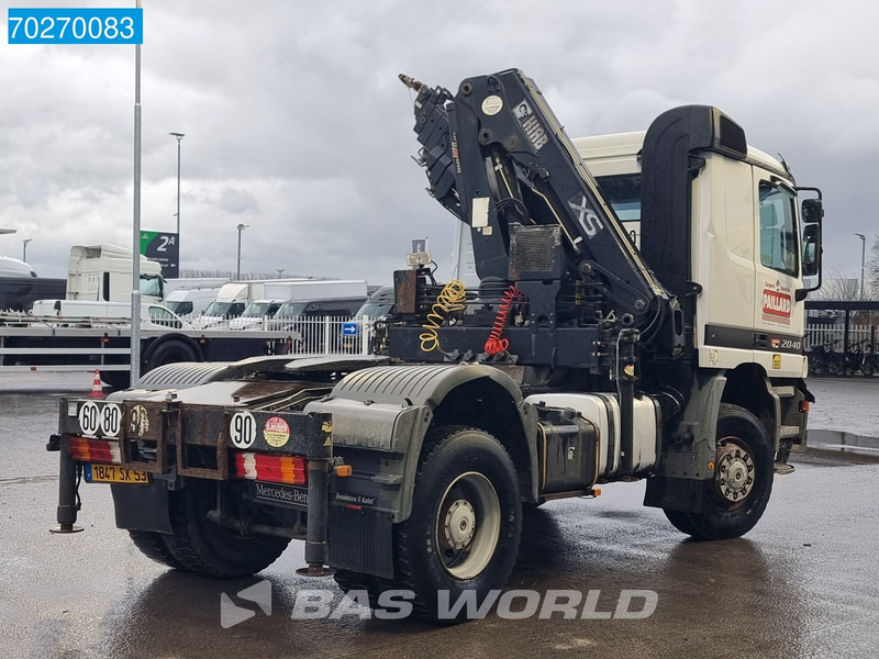 Тягач Mercedes-Benz Actros 2040 Actros 4X4 Manual 4x4 Big-Axle Full-Steel Hiab 1660-5 Kran 4x Stabilizers: фото 19