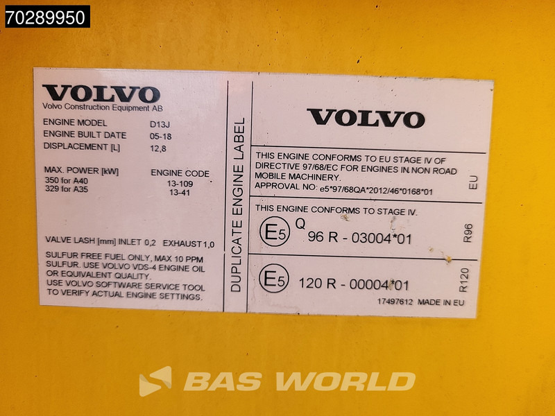 Сочленённый самосвал Volvo A35 G: фото 16