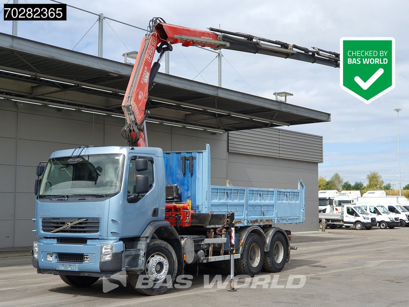 Volvo FE 280 904 6X4 Fassi F215/235AXP26 Crane 10m3 tipper Big-Axle Manual Euro 4 - Самосвал, Автоманипулятор: фото 1 Volvo FE 280 904 6X4 Fassi F215/235AXP26 Crane 10m3 tipper Big-Axle Manual Euro 4 - Самосвал, Автоманипулятор: фото 1