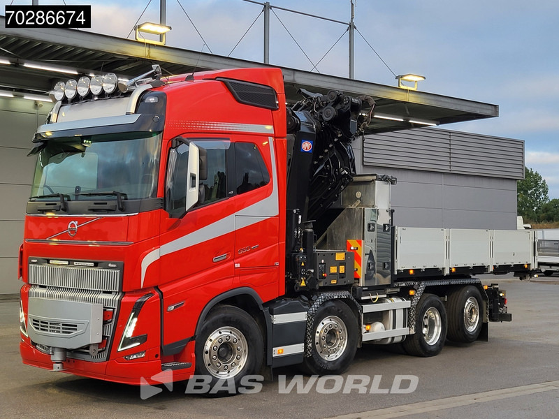 Volvo FH16 650 FH16 8X2 HMF 7020K-RCS Crane + Fly-Jib Lift+Steering-Axle Navi LED ACC Euro 6 - Грузовик бортовой/ Платформа, Автоманипулятор: фото 1 Volvo FH16 650 FH16 8X2 HMF 7020K-RCS Crane + Fly-Jib Lift+Steering-Axle Navi LED ACC Euro 6 - Грузовик бортовой/ Платформа, Автоманипулятор: фото 1