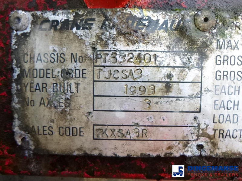 Полуприцеп-цистерна Crane Fruehauf Food tank inox 30 m3 / 1 comp: фото 19