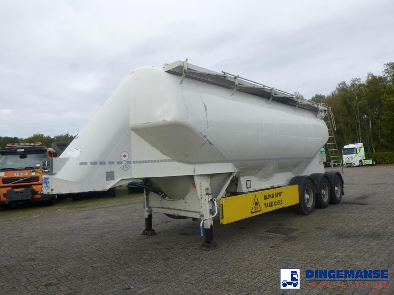 Feldbinder Powder tank alu 40 m3 / 1 comp + compressor - Полуприцеп цистерна для сыпучих грузов: фото 1 Feldbinder Powder tank alu 40 m3 / 1 comp + compressor - Полуприцеп цистерна для сыпучих грузов: фото 1