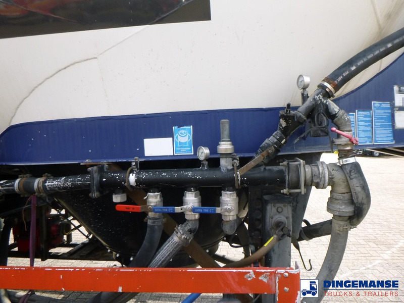 Полуприцеп-цистерна Feldbinder Powder tank alu 40 m3 / 1 comp + compressor: фото 11