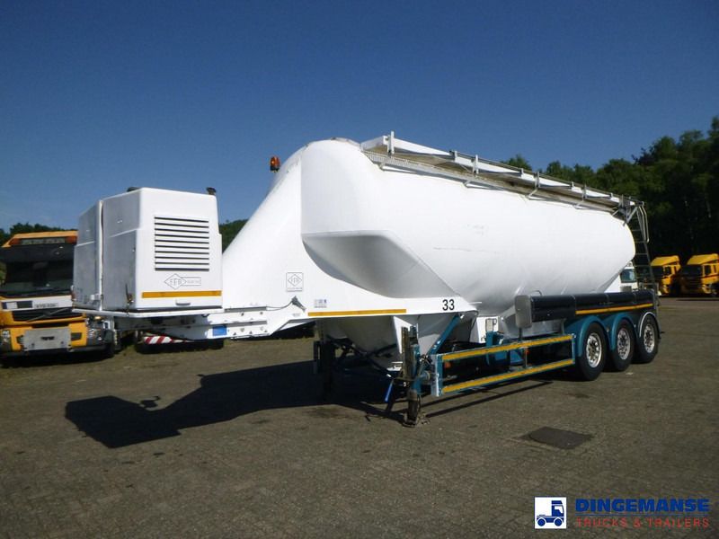 Feldbinder Powder tank alu 40 m3 + engine/compressor - Полуприцеп-цистерна: фото 1 Feldbinder Powder tank alu 40 m3 + engine/compressor - Полуприцеп-цистерна: фото 1