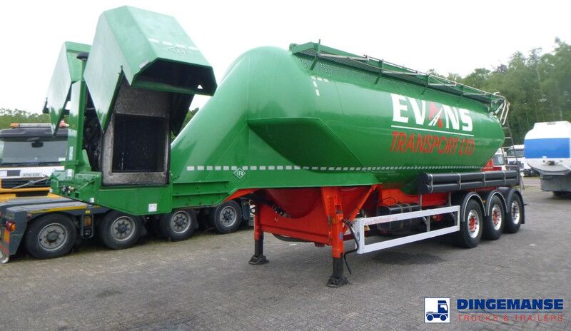 Feldbinder Powder tank alu 40 m3 + engine/compressor - Полуприцеп-цистерна: фото 1 Feldbinder Powder tank alu 40 m3 + engine/compressor - Полуприцеп-цистерна: фото 1