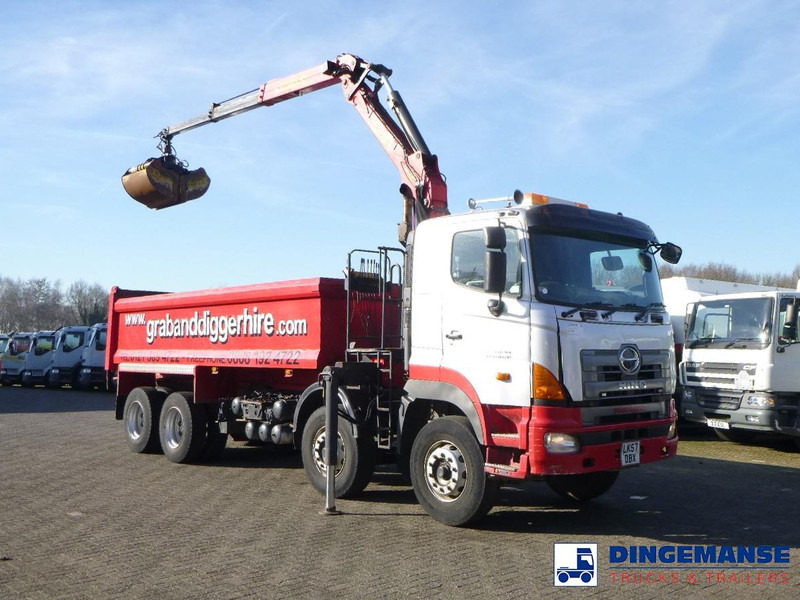 Hino FY1EUKA 8x4 tipper RHD + Palfinger E120L + grapple - Автоманипулятор: фото 5 Hino FY1EUKA 8x4 tipper RHD + Palfinger E120L + grapple - Автоманипулятор: фото 5