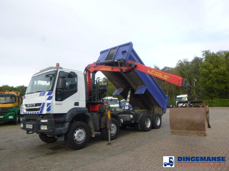 Iveco AD340T36 8x4 RHD tipper + Palfinger E120 plus + grapple - Автоманипулятор: фото 5 Iveco AD340T36 8x4 RHD tipper + Palfinger E120 plus + grapple - Автоманипулятор: фото 5