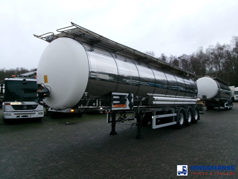 LAG Chemical tank inox L4BH 30 m3 / 1 comp + pump - Полуприцеп-цистерна: фото 1 LAG Chemical tank inox L4BH 30 m3 / 1 comp + pump - Полуприцеп-цистерна: фото 1