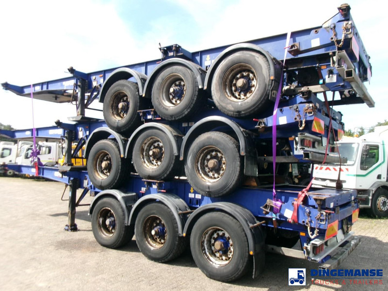 Montracon Stack - 3 x container chassis 20-30-40-45 ft - Полуприцеп-контейнеровоз/ Сменный кузов: фото 4 Montracon Stack - 3 x container chassis 20-30-40-45 ft - Полуприцеп-контейнеровоз/ Сменный кузов: фото 4