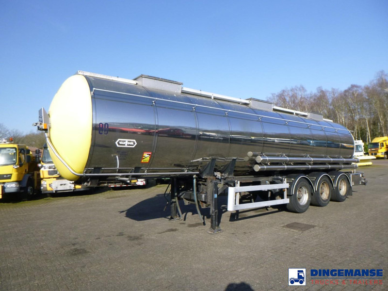 Van Hool Chemical tank inox 30 m3 / 1 comp - Полуприцеп-цистерна: фото 1 Van Hool Chemical tank inox 30 m3 / 1 comp - Полуприцеп-цистерна: фото 1