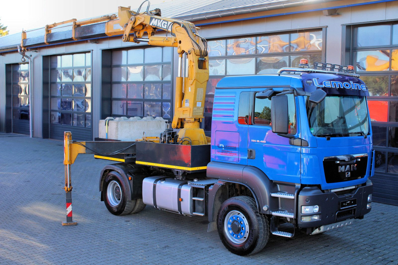 MAN TGS 18.480 4x4 BLS SZM+Pritsche MKG HLK 340 Kran - Тягач: фото 1 MAN TGS 18.480 4x4 BLS SZM+Pritsche MKG HLK 340 Kran - Тягач: фото 1