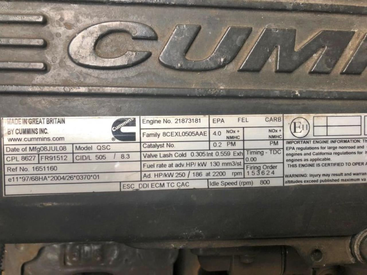 Cummins QSB 8.3 250 - Двигатель: фото 3 Cummins QSB 8.3 250 - Двигатель: фото 3